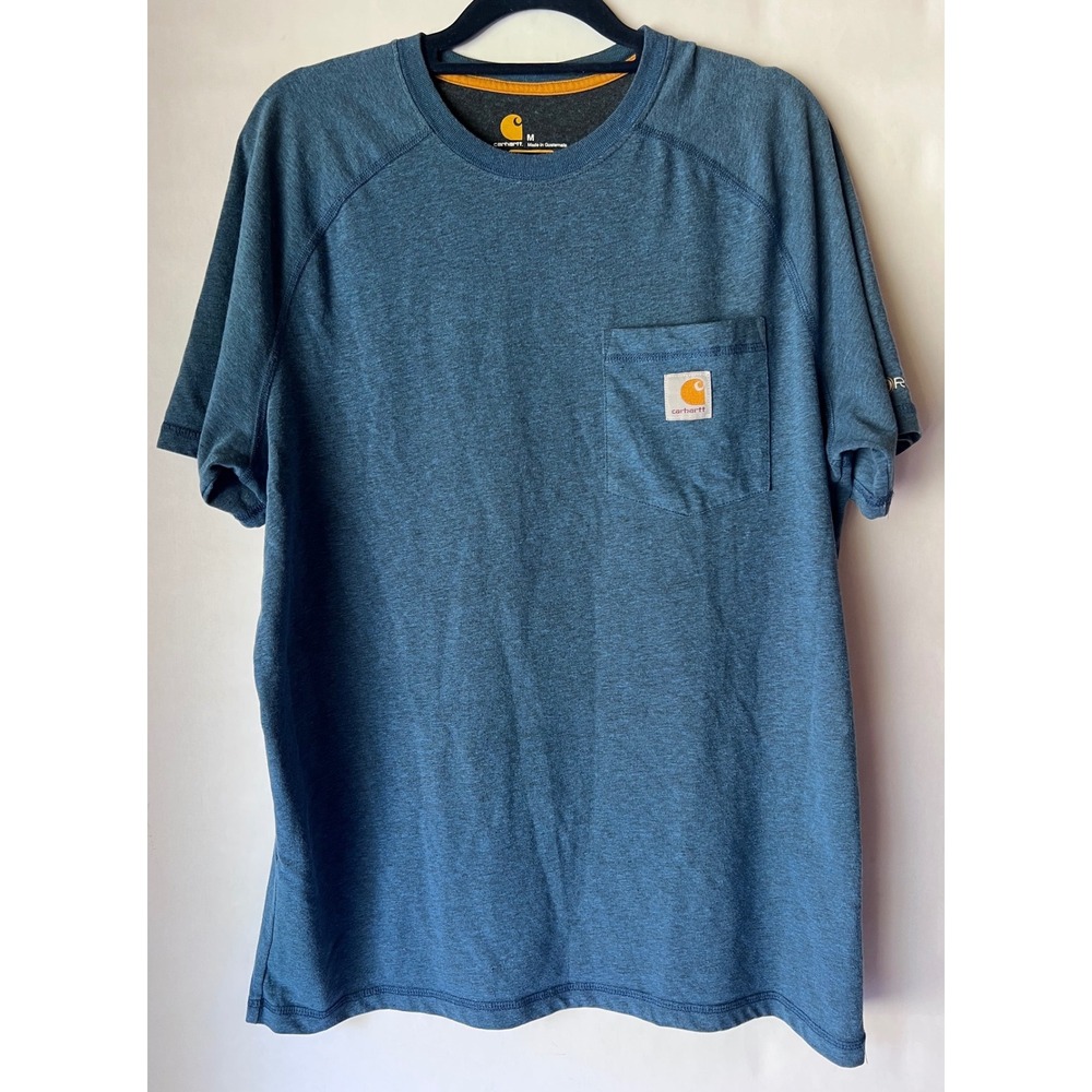 Carhartt Force Relaxed Fit Pocket T-Shirt Blue Heather Mens Medium 100137
